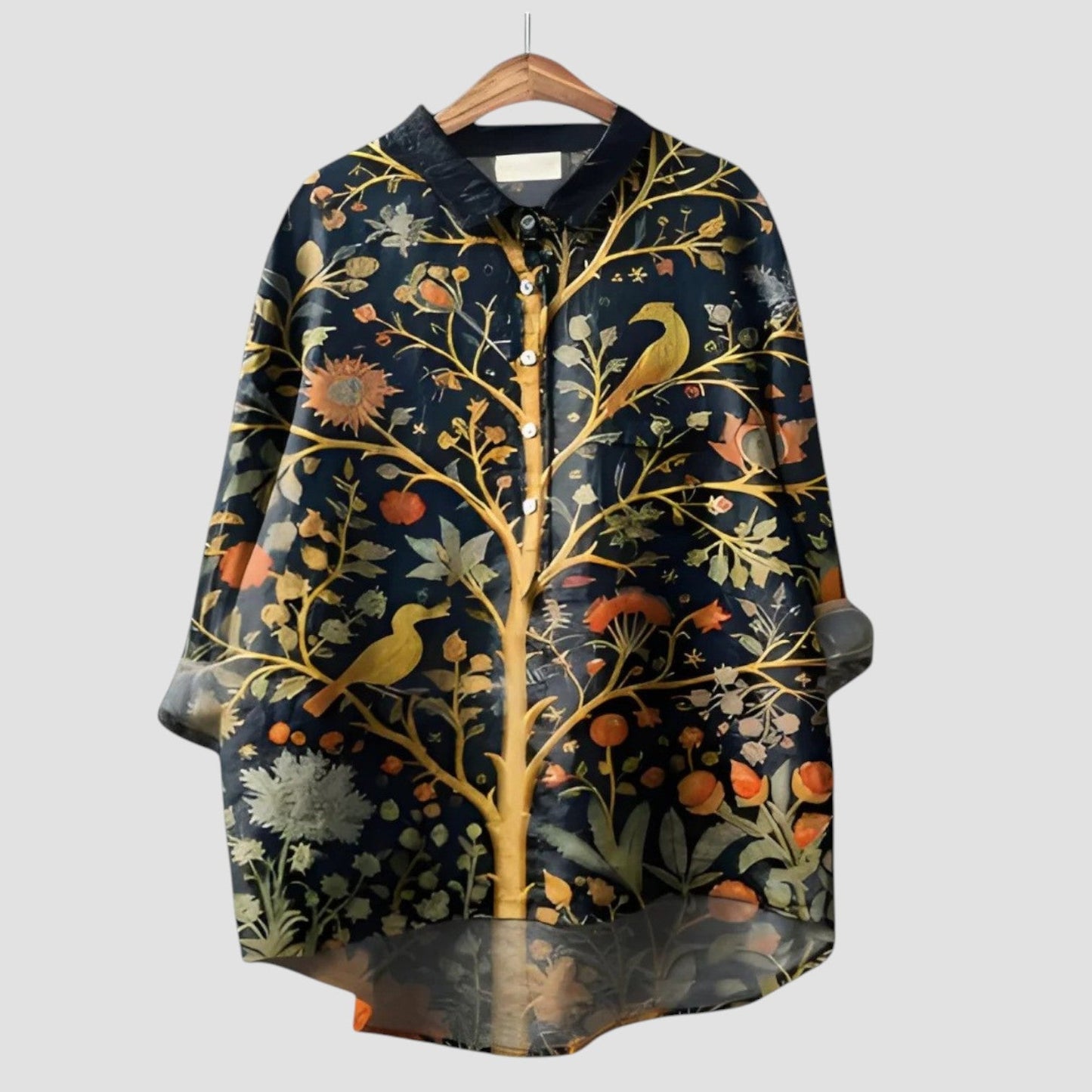 ALMA | Oversized Shirt with Enchanted Forest Print