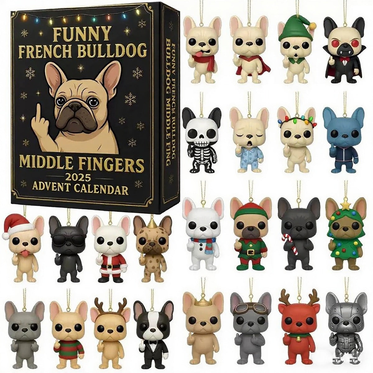 2025 Advent Calendar with Fun French Bulldogs