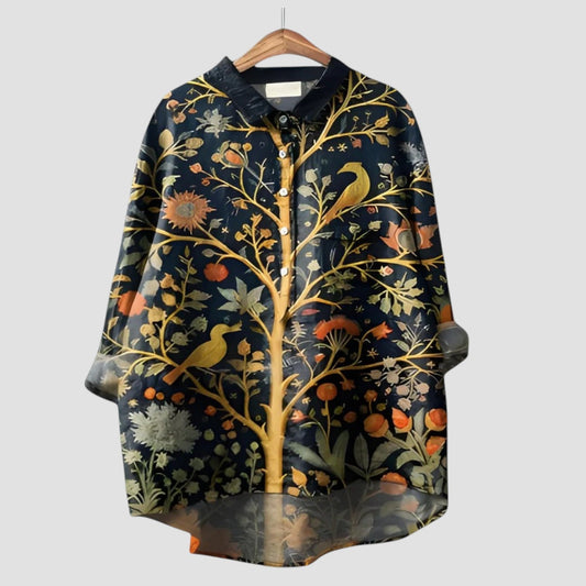 ALMA | Oversized Shirt with Enchanted Forest Print