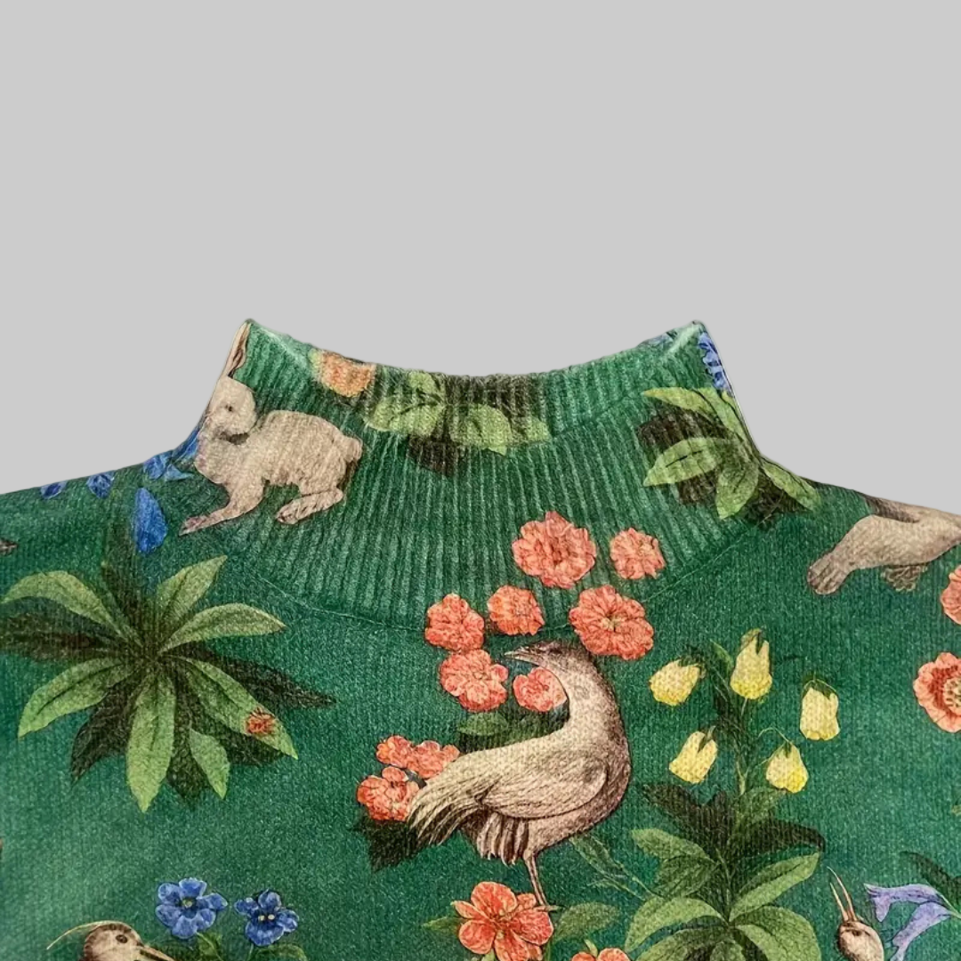 ALINA™ | Forest-Inspired Knitted Sweater