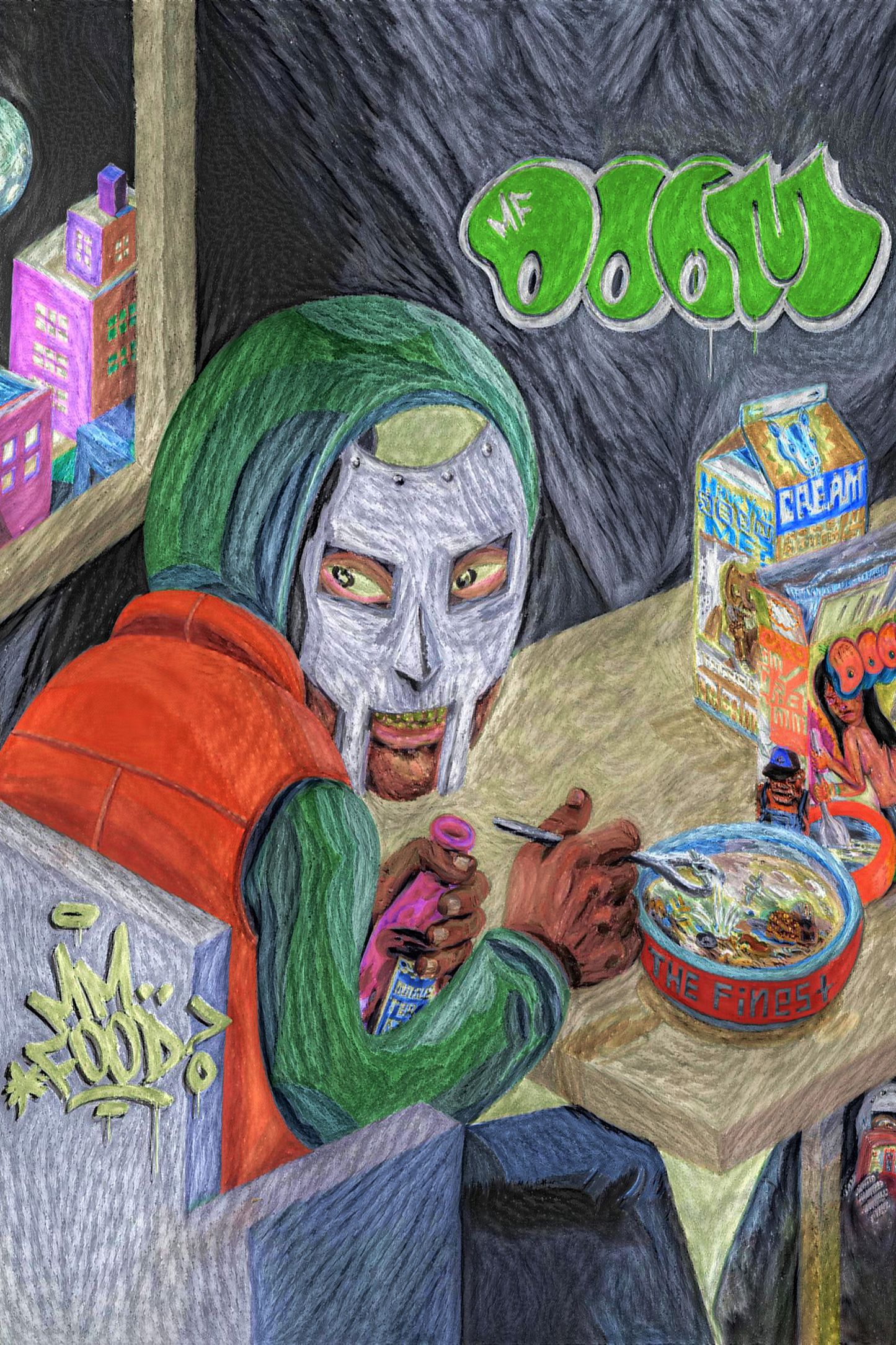 MF DOOM 'FOOD SKETCHED' Poster
