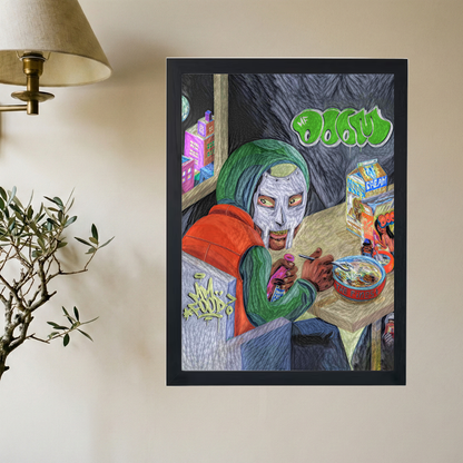 MF DOOM 'FOOD SKETCHED' Poster