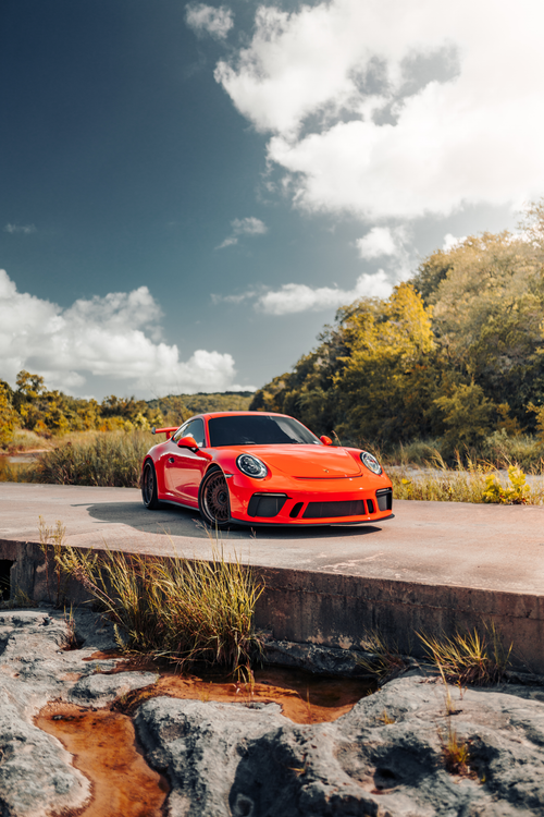 Porsche 911 'Exotic Orange' Poster