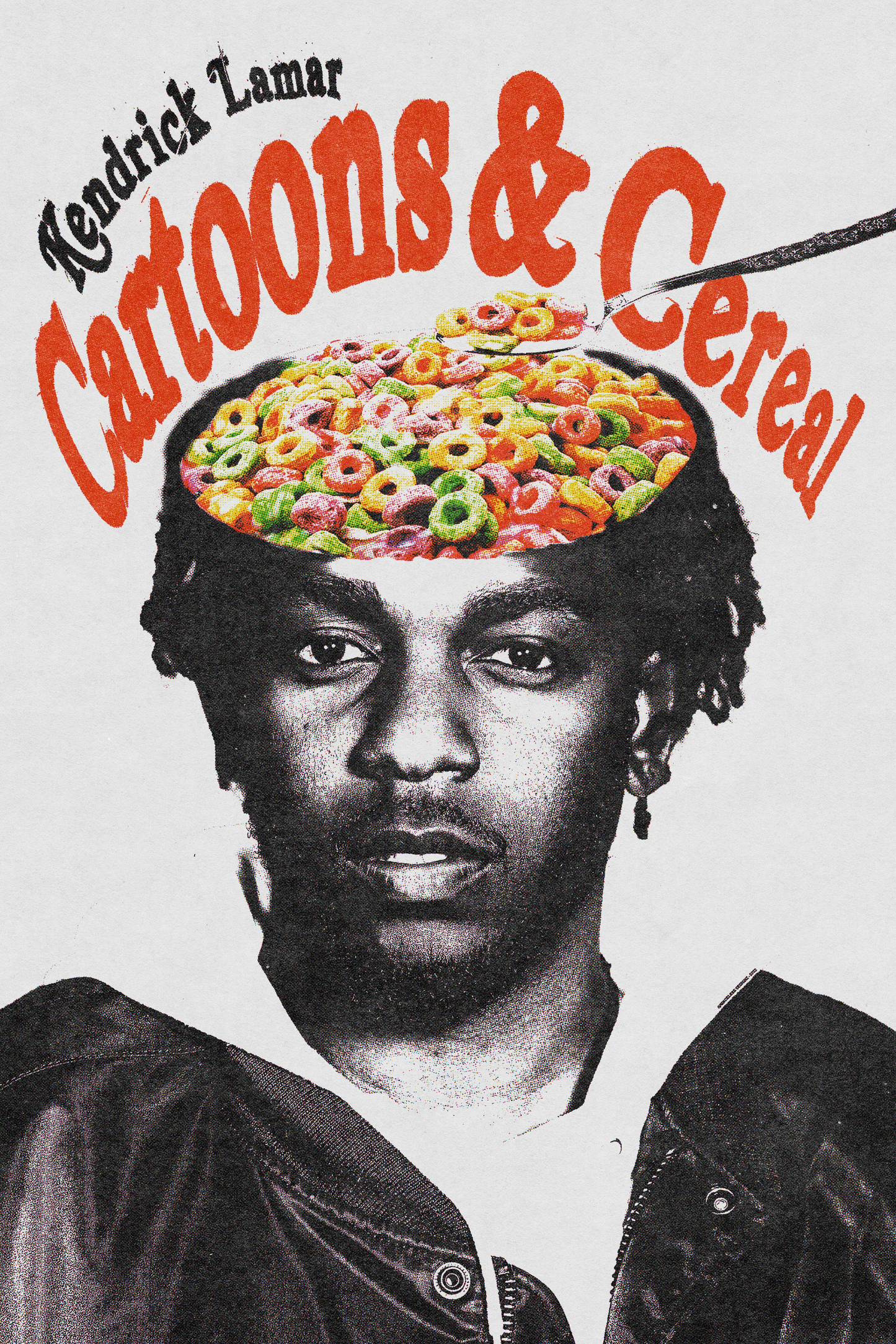 Kendrick Lamar 'Cartoons and Cereal' Poster