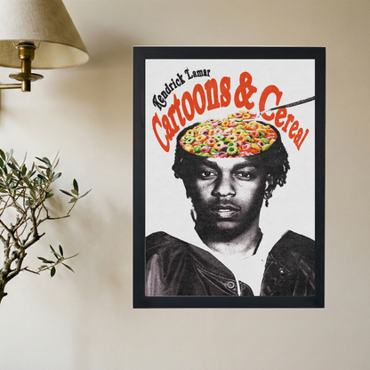 Kendrick Lamar 'Cartoons and Cereal' Poster