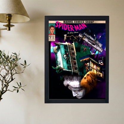 Spider Man 'No Way Home Comic' Painting Poster