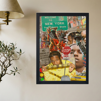 A$AP Rocky 'NYC' Collage Poster