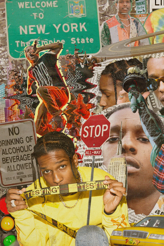 A$AP Rocky 'NYC' Collage Poster