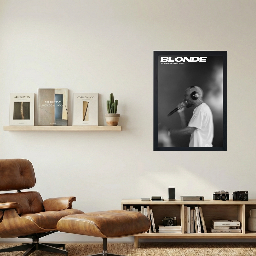 Frank Ocean 'Blond' B&W Poster