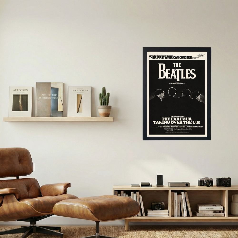 The Beatles 'Fab Four Takes U.S.' Poster