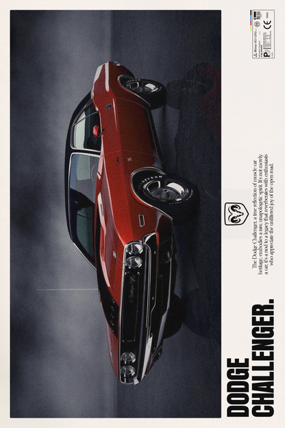 Vintage Dodge Challenger Poster