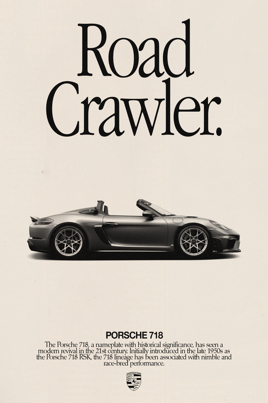 Porsche 718 'Road Crawler' Poster V4