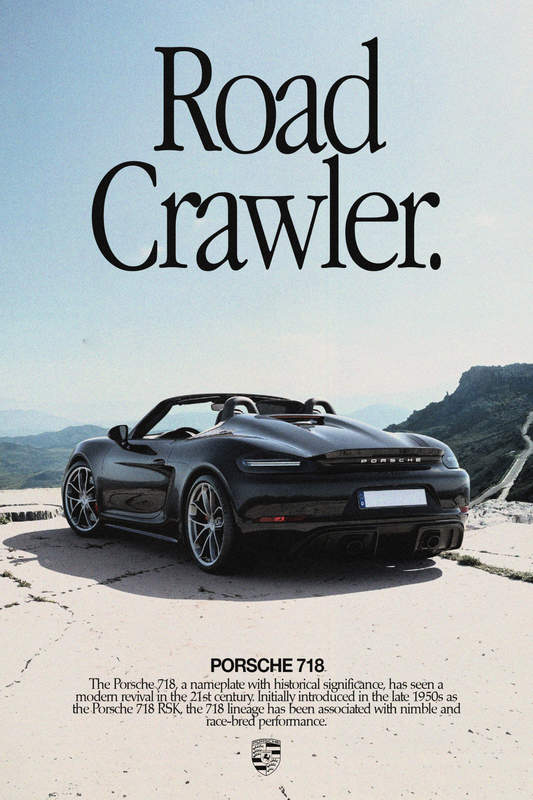 Porsche 718 'Road Crawler' Poster V5