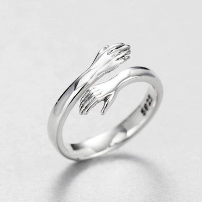 Adjustable Hug Ring in Silver