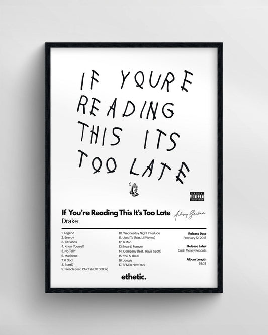 If You're Reading This It's Too Late